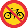 C10, Förbud mot trafik med cykel och moped klass II